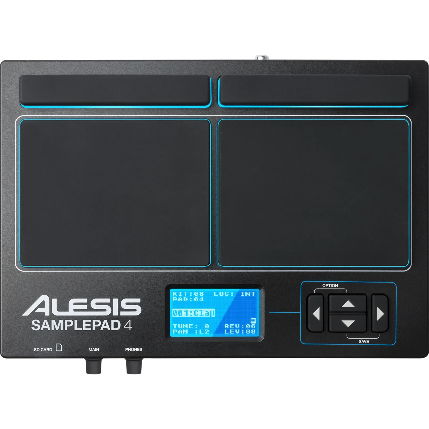 Alesis Sample Pad 4 Compact 4-Pad Percussion and Sample Triggering Instrument