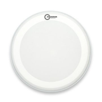 Aquarian Super Kick II Series Texture Coated White Drumhead 22"