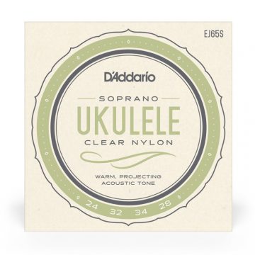 D'Addario EJ65S Pro-Arte Custom Extruded Soprano Nylon Ukulele Strings