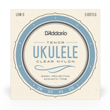 D'Addario EJ65TLG Pro-Arte Custom Extruded Tenor Low G Nylon Ukulele Strings