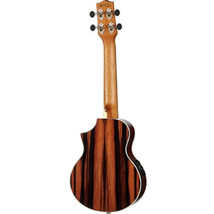 Ibanez UEW13MEE Concert Ukulele - Dark Brown Open Pore - Image 2
