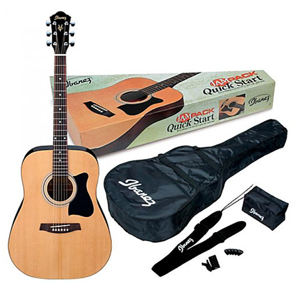 Ibanez V50NJP Acoustic Guitar Pack - Natural