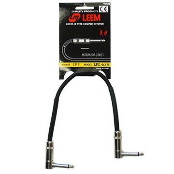 Leem DD03 Jack - Jack R/A Mono Patch Cable