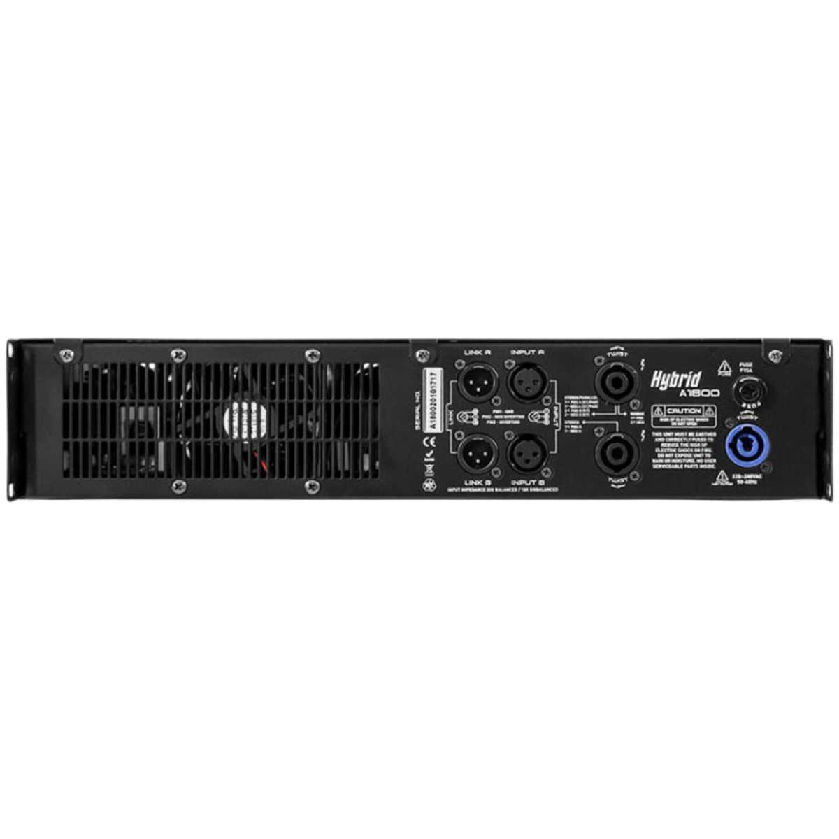 Hybrid A1800MK6 Power Amplifier – 2 Channel with DSP - Image 3